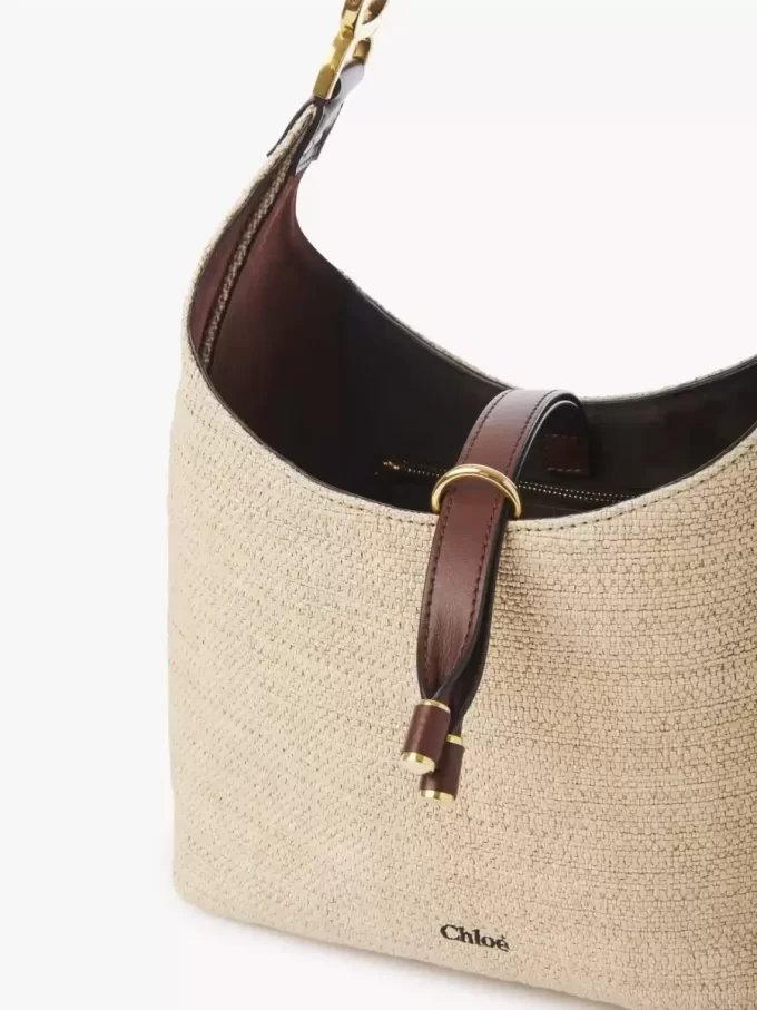 Borsa hobo piccola Marcie in fibre effetto rafia Borsa hobo piccola Marcie in fibre effetto rafia