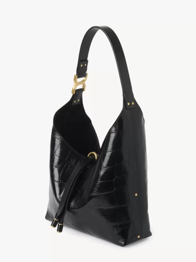 Borsa hobo piccola Marcie in pelle effetto coccodrillo Borsa hobo piccola Marcie in pelle effetto coccodrillo