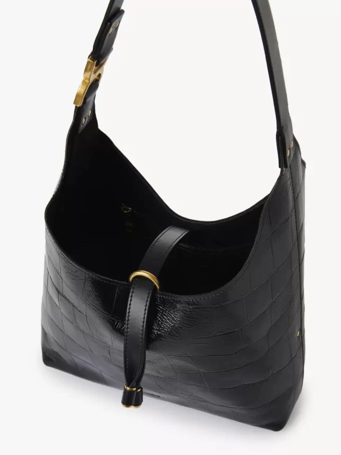 Borsa hobo piccola Marcie in pelle effetto coccodrillo Borsa hobo piccola Marcie in pelle effetto coccodrillo