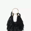 Borsa Hobo Small Bracelet in pelle con frange Borsa Hobo Small Bracelet in pelle con frange