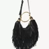 Borsa Hobo Small Bracelet in pelle con frange Borsa Hobo Small Bracelet in pelle con frange