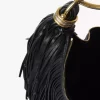 Borsa Hobo Small Bracelet in pelle con frange Borsa Hobo Small Bracelet in pelle con frange