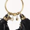 Borsa Hobo Small Bracelet in pelle con frange Borsa Hobo Small Bracelet in pelle con frange