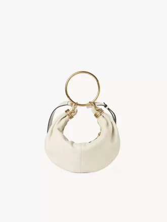 Borsa hobo Small Bracelet in pelle martellata