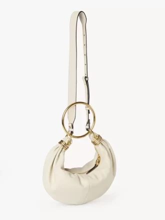 Borsa hobo Small Bracelet in pelle martellata
