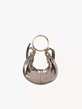 Borsa Hobo Small Bracelet in pelle metallizzata