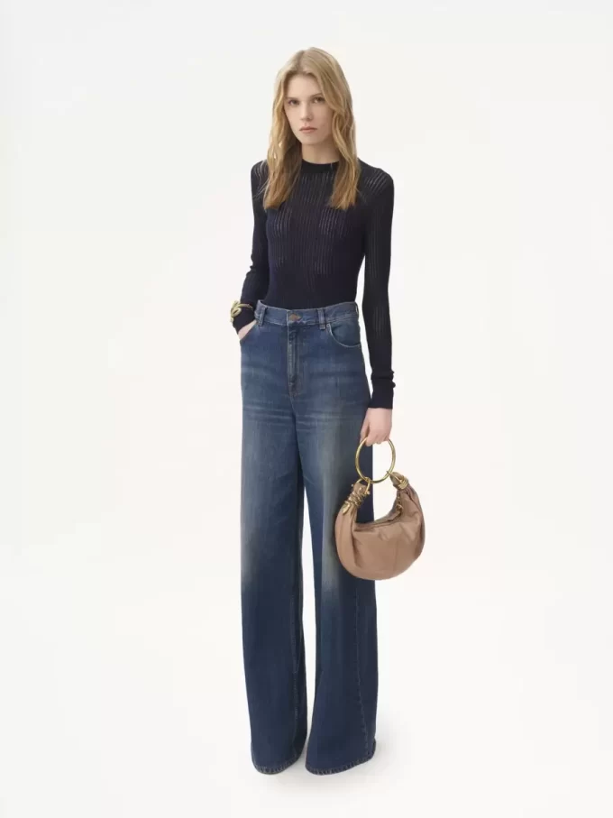 Borsa Hobo Small Snake Bracelet in pelle martellata Borsa Hobo Small Snake Bracelet in pelle martellata