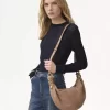 Borsa Hobo Small Snake Bracelet in pelle martellata Borsa Hobo Small Snake Bracelet in pelle martellata