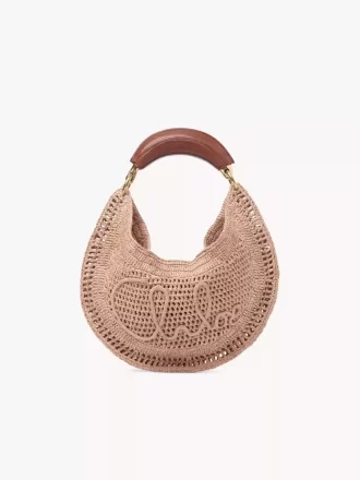 Borsa hobo Summer Banana in rafia