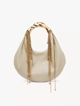 Borsa hobo Twisted Shell in pelle lucida