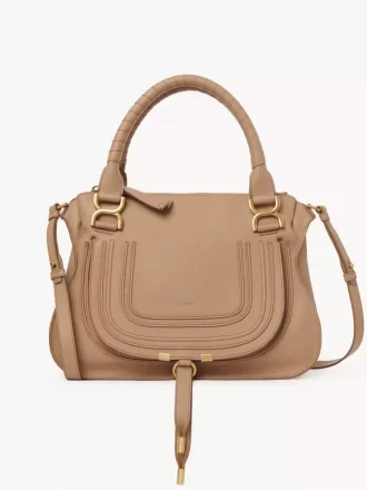 Borsa Marcie in pelle granata