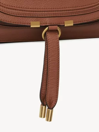 Borsa Marcie in pelle granata