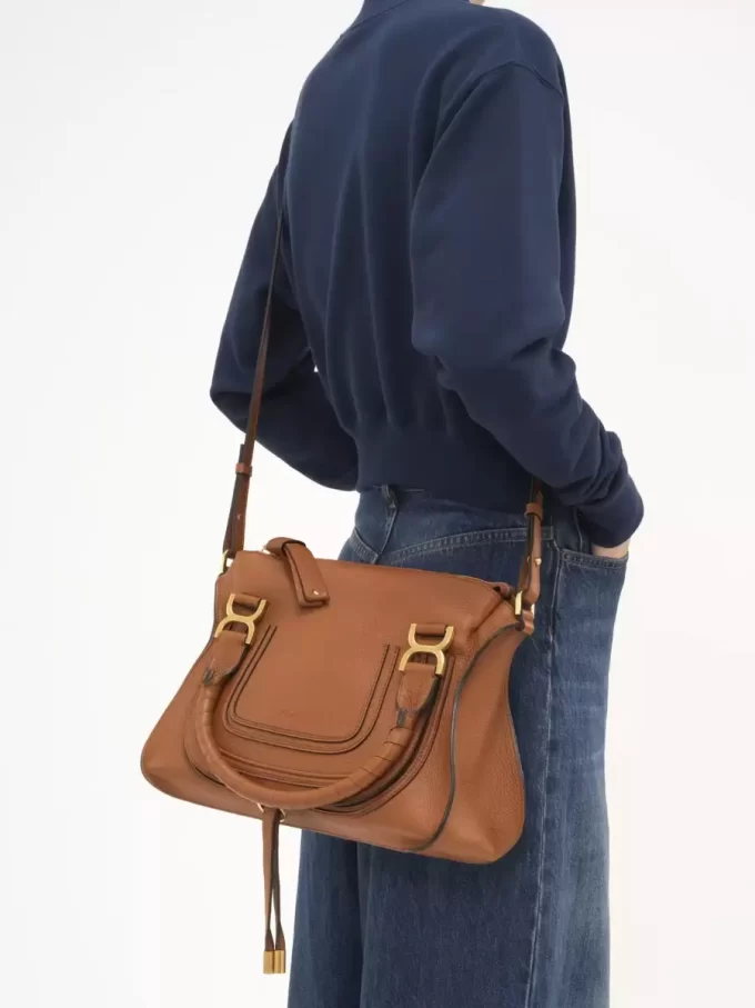 Borsa Marcie in pelle granata Borsa Marcie in pelle granata