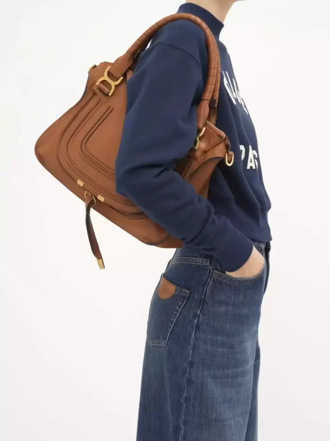 Borsa Marcie in pelle granata Borsa Marcie in pelle granata