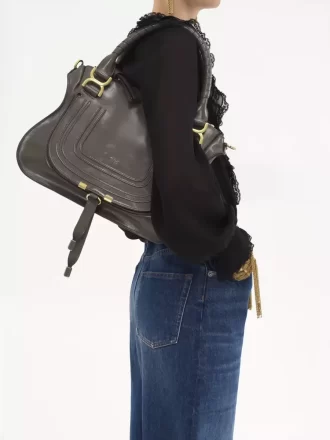 Borsa Marcie in pelle lucida