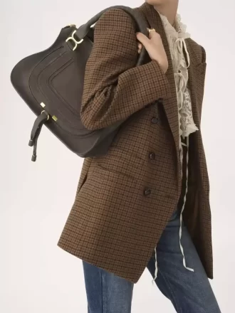 Borsa Marcie in pelle scamosciata