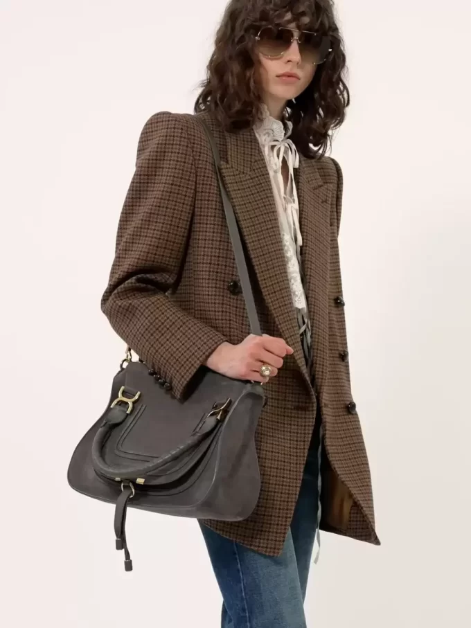 Borsa Marcie in pelle scamosciata Borsa Marcie in pelle scamosciata