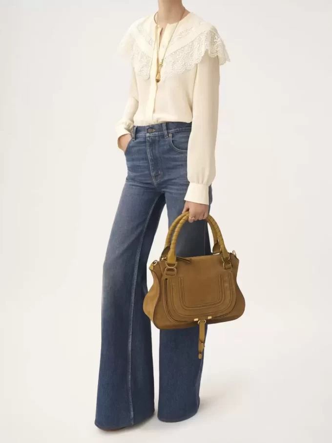 Borsa Marcie in pelle scamosciata Borsa Marcie in pelle scamosciata