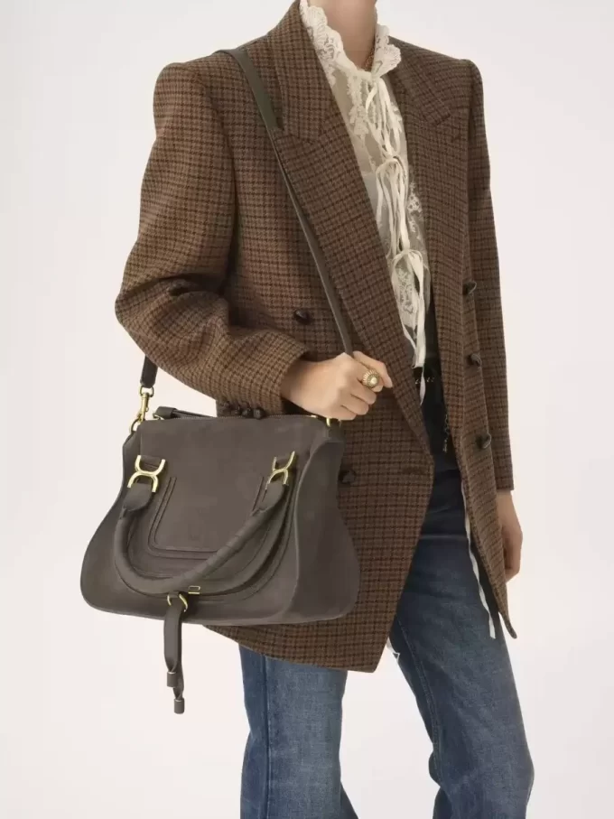 Borsa Marcie in pelle scamosciata Borsa Marcie in pelle scamosciata