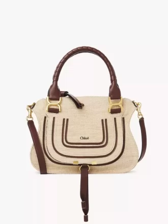 Borsa Marcie piccola in fibre effetto rafia