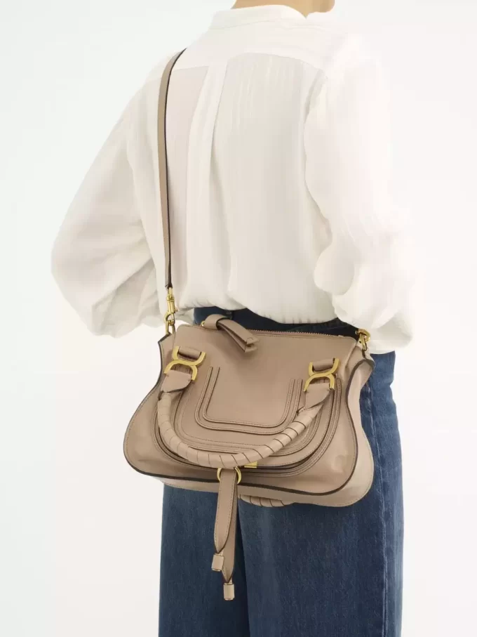Borsa Marcie piccola in pelle lucida Borsa Marcie piccola in pelle lucida
