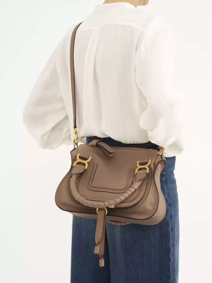 Borsa Marcie piccola in pelle lucida Borsa Marcie piccola in pelle lucida