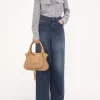 Borsa Marcie piccola in pelle martellata