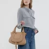Borsa Marcie piccola in pelle martellata