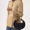 Borsa Mini Bracelet Hobo in pelle scamosciata