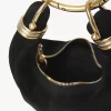 Borsa Mini Bracelet Hobo in pelle scamosciata