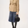 Borsa Mini Bracelet Hobo in pelle scamosciata