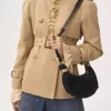 Borsa Mini Bracelet Hobo in pelle scamosciata