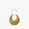 Borsa Mini Bracelet Hobo in pelle scamosciata e pelle di serpente Borsa Mini Bracelet Hobo in pelle scamosciata e pelle di serpente