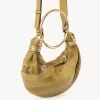 Borsa Mini Bracelet Hobo in pelle scamosciata e pelle di serpente Borsa Mini Bracelet Hobo in pelle scamosciata e pelle di serpente