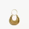 Borsa Mini Bracelet Hobo in pelle scamosciata e pelle di serpente Borsa Mini Bracelet Hobo in pelle scamosciata e pelle di serpente