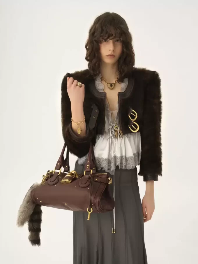 Borsa Paddington in pelle martellata Borsa Paddington in pelle martellata