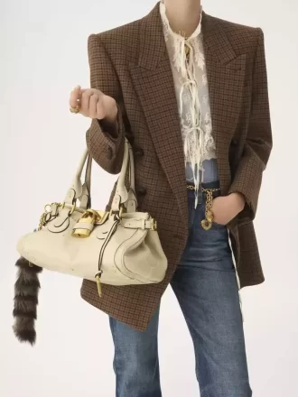 Borsa Paddington in pelle martellata Borsa Paddington in pelle martellata