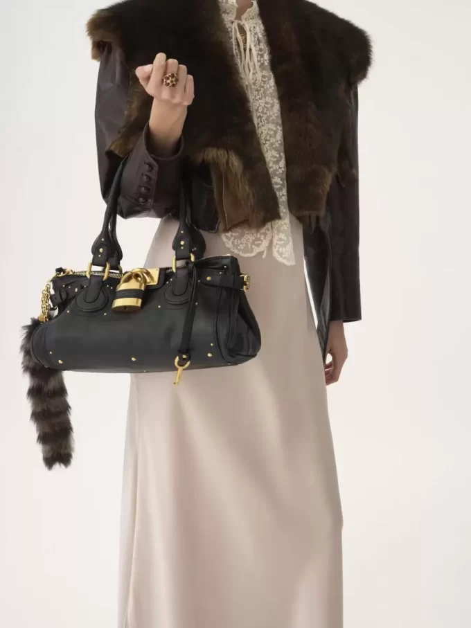 Borsa Paddington in pelle martellata Borsa Paddington in pelle martellata