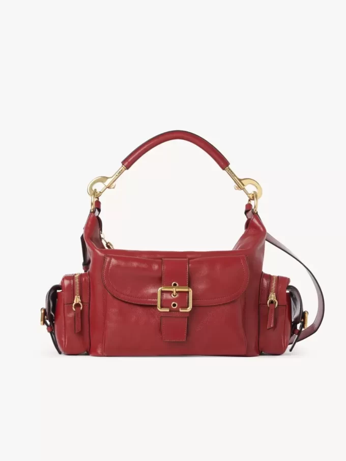 Borsa per macchina fotografica in pelle lucida Borsa per macchina fotografica in pelle lucida