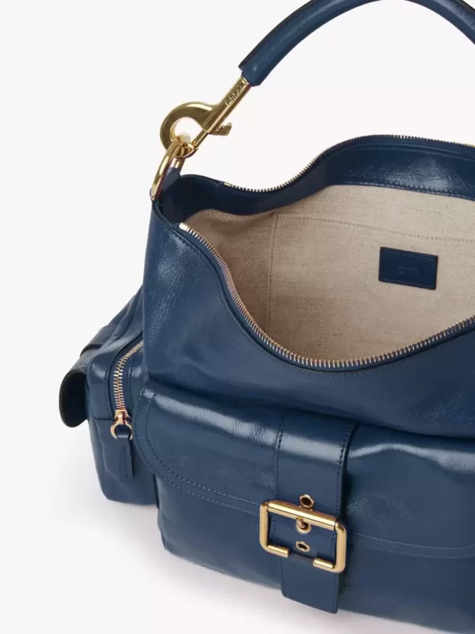Borsa per macchina fotografica in pelle lucida Borsa per macchina fotografica in pelle lucida
