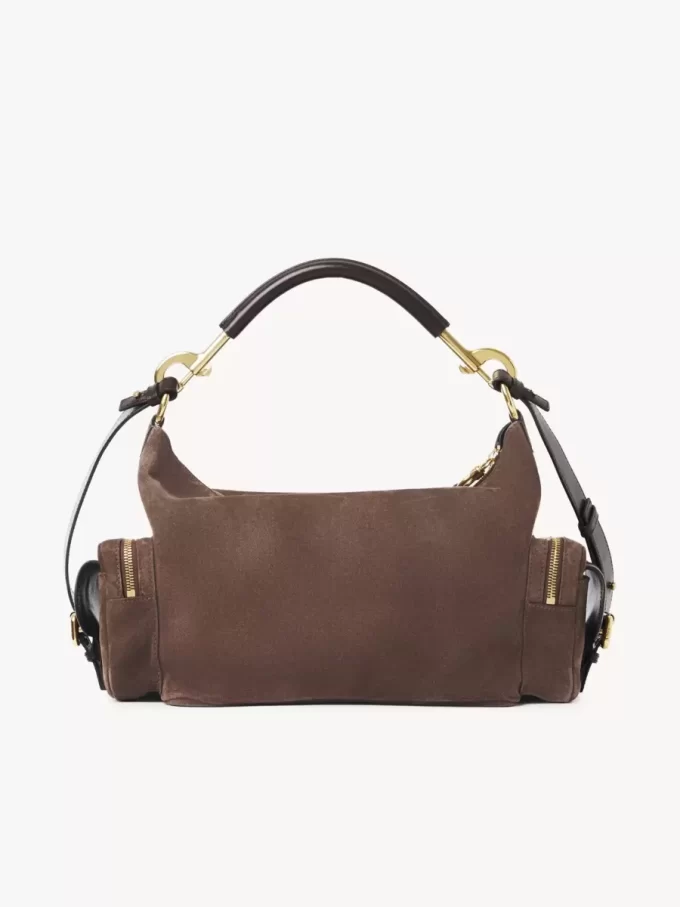 Borsa per macchina fotografica in pelle scamosciata Borsa per macchina fotografica in pelle scamosciata