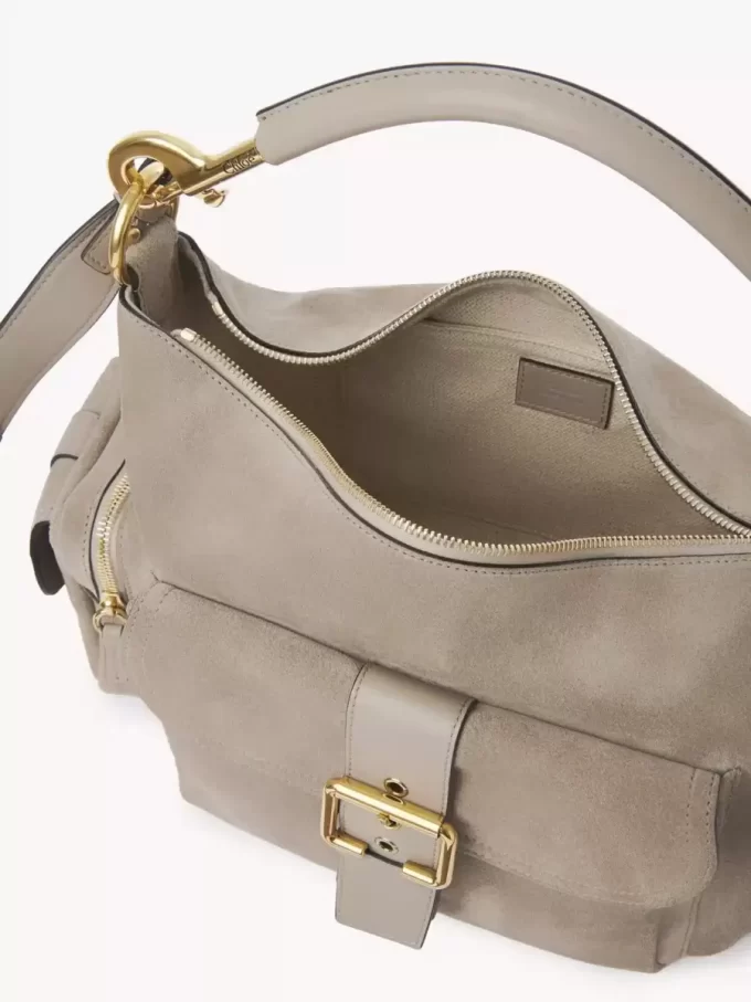 Borsa per macchina fotografica in pelle scamosciata Borsa per macchina fotografica in pelle scamosciata