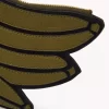 Borsa piatta a forma di banana in pelle martellata Borsa piatta a forma di banana in pelle martellata