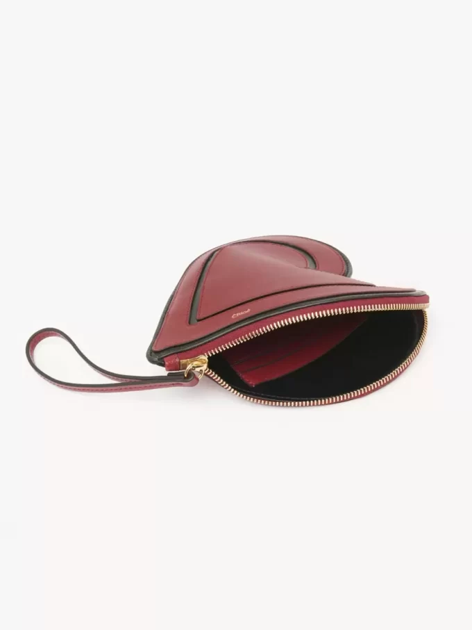 Borsa piatta Chloé Symbols Heart in pelle martellata Borsa piatta Chloé Symbols Heart in pelle martellata