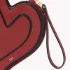 Borsa piatta Chloé Symbols Heart in pelle martellata Borsa piatta Chloé Symbols Heart in pelle martellata