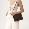 Borsa piatta Summer Banana con tracolla in rafia Borsa piatta Summer Banana con tracolla in rafia