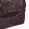 Borsa piatta Summer Banana con tracolla in rafia Borsa piatta Summer Banana con tracolla in rafia
