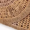 Borsa piatta Summer Banana con tracolla in rafia Borsa piatta Summer Banana con tracolla in rafia