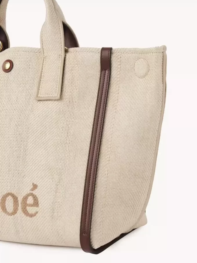 Borsa tote Chloé Carry in fibre effetto rafia Borsa tote Chloé Carry in fibre effetto rafia