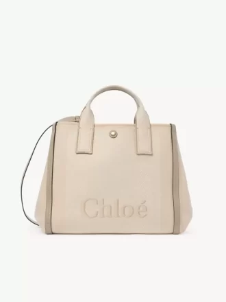 Borsa tote Chloé Carry in tela